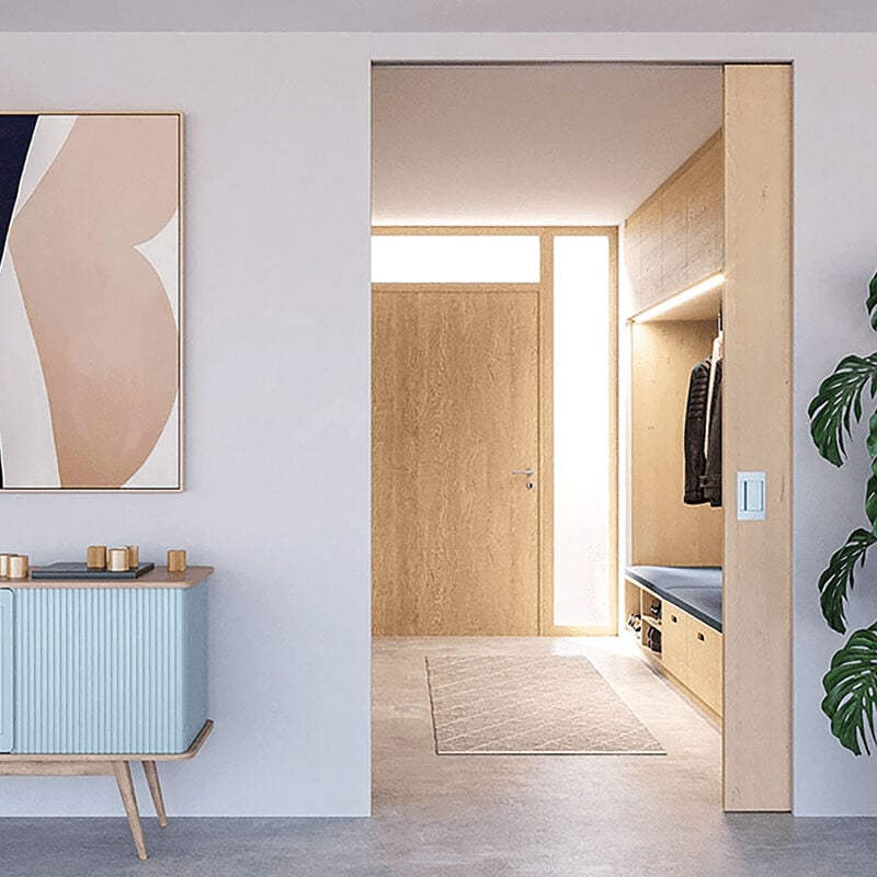 Ferrure pour porte en bois à roulement porta 100 hmd / 100 hmt - Charge maxi : 100 kg - Garniture : Pour 1 vantail - Pour porte de hauteur maxi :