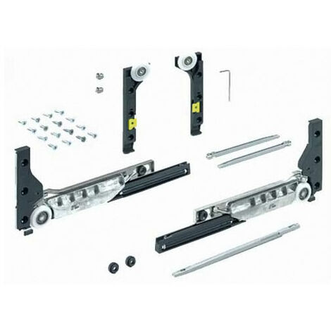 Ferrure slideline m avec amortisseur - Charge : 10 kg - HETTICH