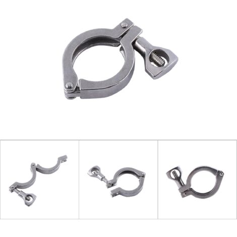 Ferrure Tri-Clamp 1,5" en Acier Inoxydable Renforcé (Diamètre 50,5 mm)