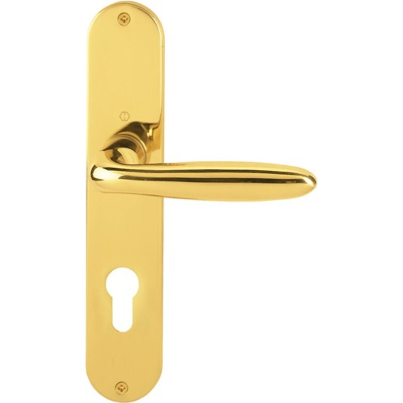 Hoppe - Garniture à plaque longue Verona M151/302 ms F71 pz 72mm din g/d - 2803704