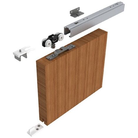 Ferrures pour portes coulissantes en bois 53 – Support jusqu'à 50 kg – Épaisseur 20 mm – Cintres avec paliers lisses – Helm