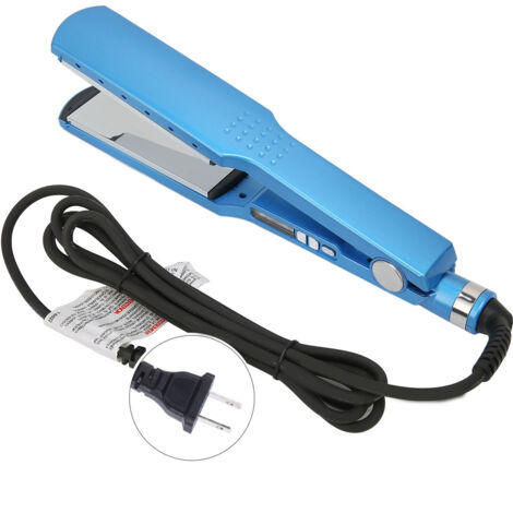 Fers à lisser et boucler 45mm avec ions négatifs, réglable 110‑220V pour prise US, lisseur double usage
