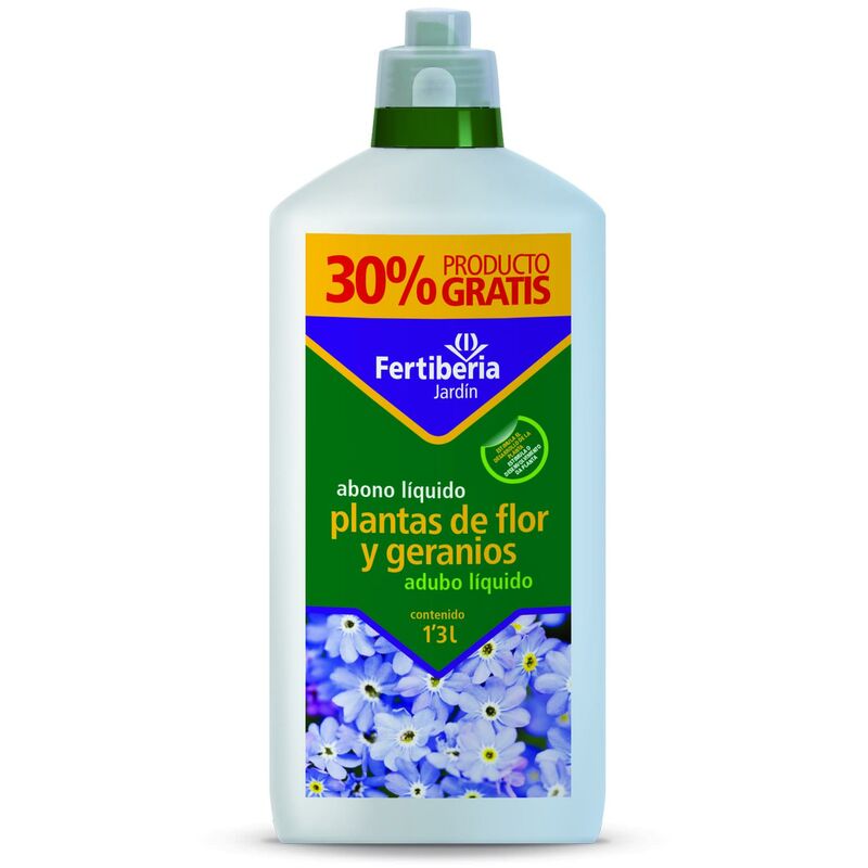 

Fertilizante Plantas de Flor y Geranios 1 L+30% gratis Fertiberia