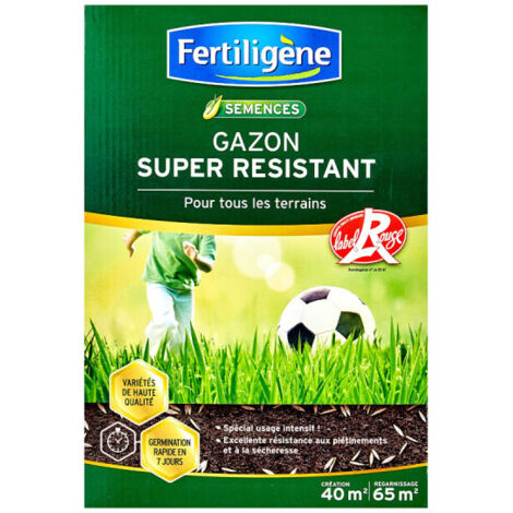 FERTILIGEN erba super resistente - Etichetta rossa - 40m² - 1kg