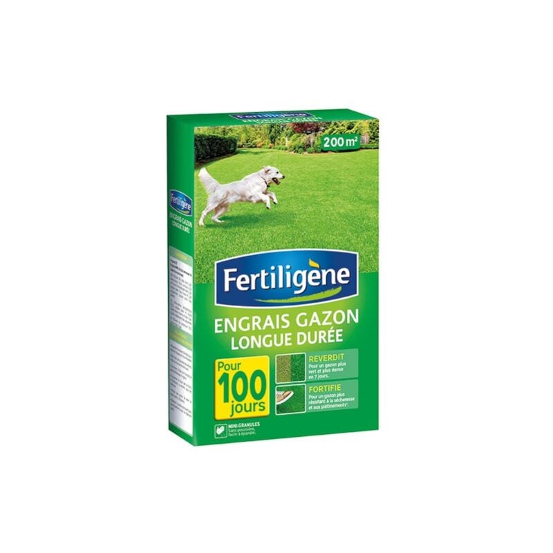 Engrais gazon longue durée 4kg 200m² - Fertiligene
