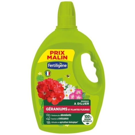 FERTILIGENE - Engrais géraniums et plantes fleuries UAB 2.5 L
