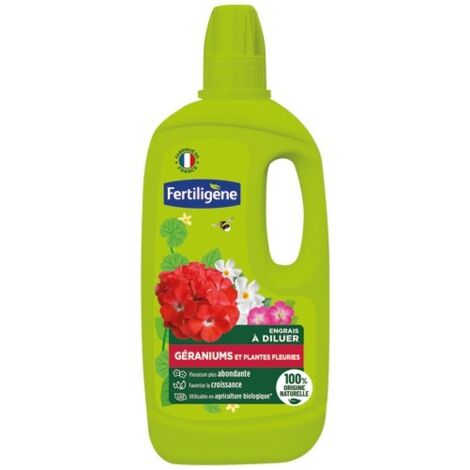 FERTILIGENE - Engrais géraniums et plantes fleuries UAB 750 ml