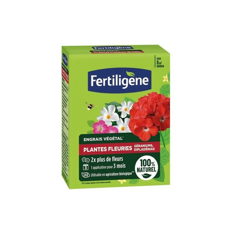 Fertiligene - Engrais plantes fleuries géraniums dipladénias uab 650 g