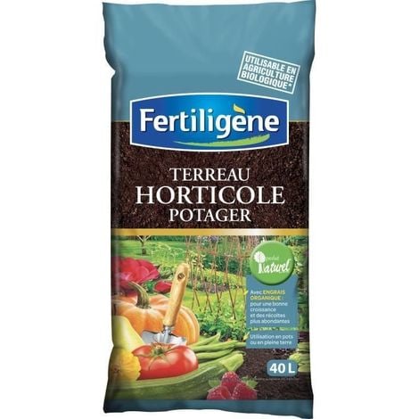 FERTILIGENE TERREAU HORTICOLE POTAGER - 40 L