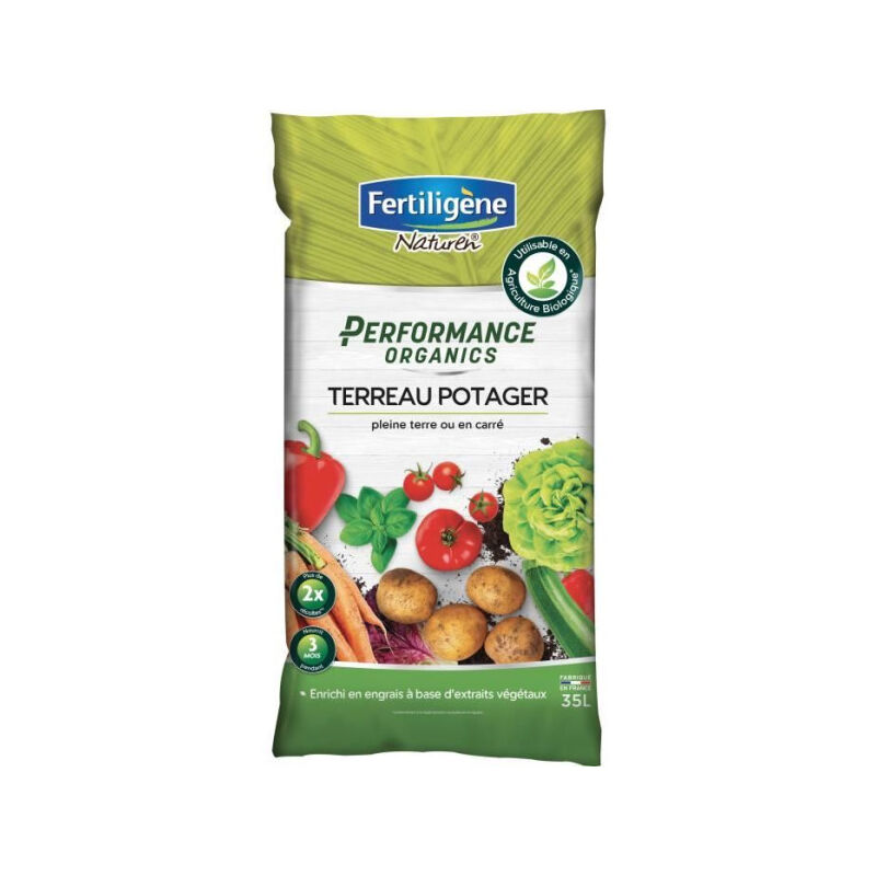 Fertiligene - Terreau Performance Organics Potager - 35 l