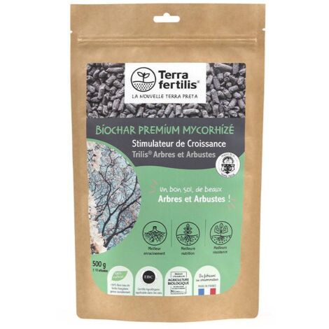 Fertilisant Arbres & Arbustes Mycorhizes + Biochar 500 grs