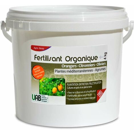 Fertilisant professionnel agrumes, orangers, citronniers, oliviers - Seau 4 kg