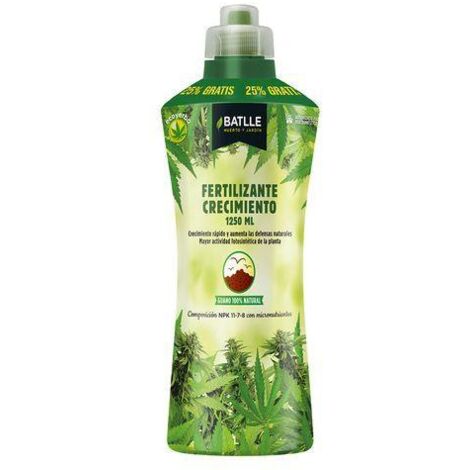 Fertilizante ecoyerba para crecimiento 1250ml 710561unid batlle