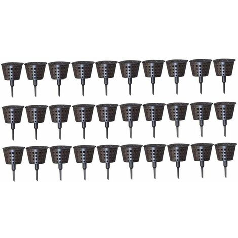 Fertilizer Basket Automatic Planting Nutrition Cups Plastic Garden Nursery Pots with Lid 30PCS Bonsai Fertilisers