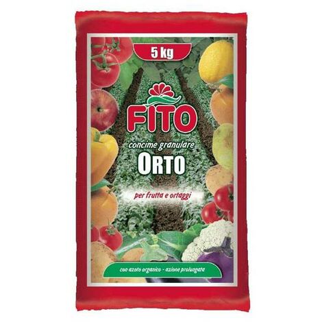 Fertilizzante granulare per orto da 5 kg della marca Fito