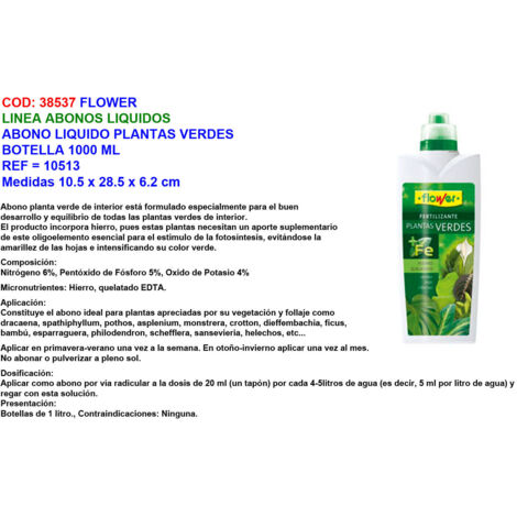 FERTILIZZANTE LIQUIDO PIANTA VERDE