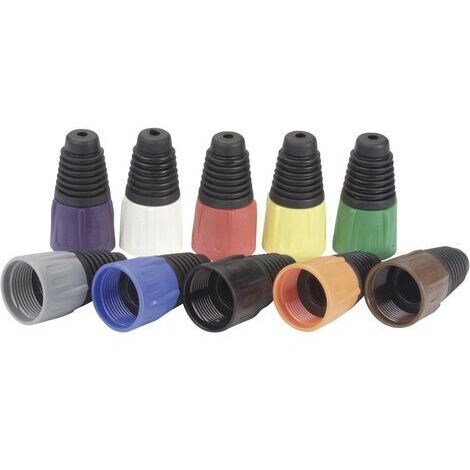 Férule Neutrik BSX-SET/MIX noir, marron, rouge, orange, jaune, vert, bleu, violet, gris, blanc 10 pc(s) D27671