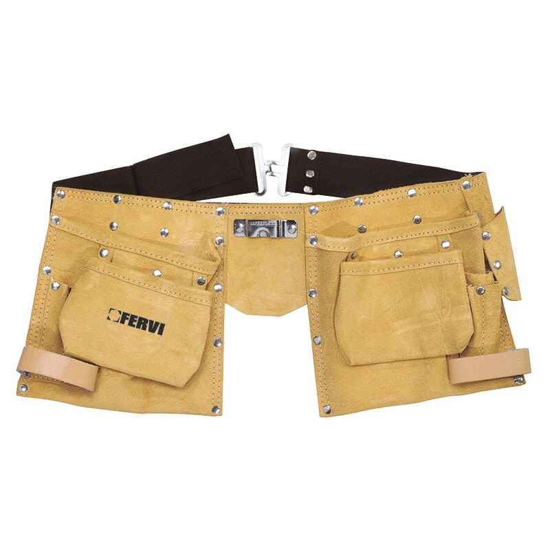 Fervi - Sac d'installation en cuir avec ceinture 0264