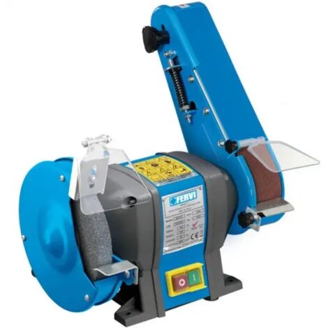 Fervi 0383 Smerigliatrice combinata da banco con levigatrice