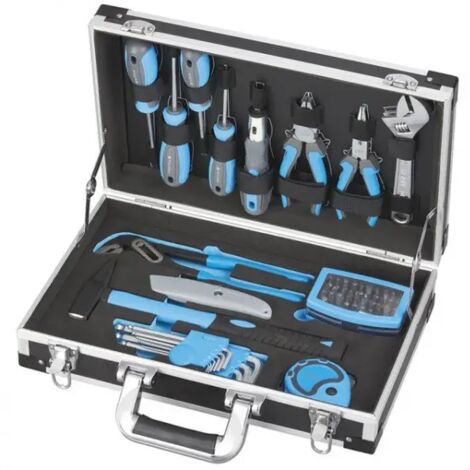 Fervi 0434 Mallette avec assortiment d'outils 53 Pcs.