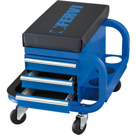 Fervi 0645/CC Sgabello con 3 cassetti