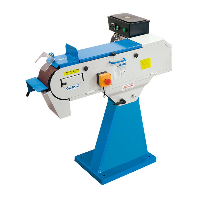 Fervi - Ponceuse bande inclinable pour metaux 2000x150mm 400v 0691/400v