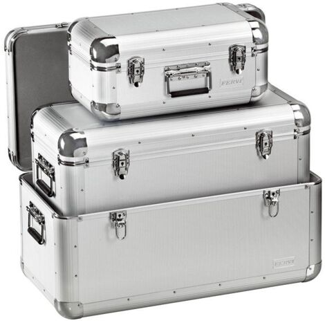 Fervi 0849 Set de malles en aluminium 3 Pcs.