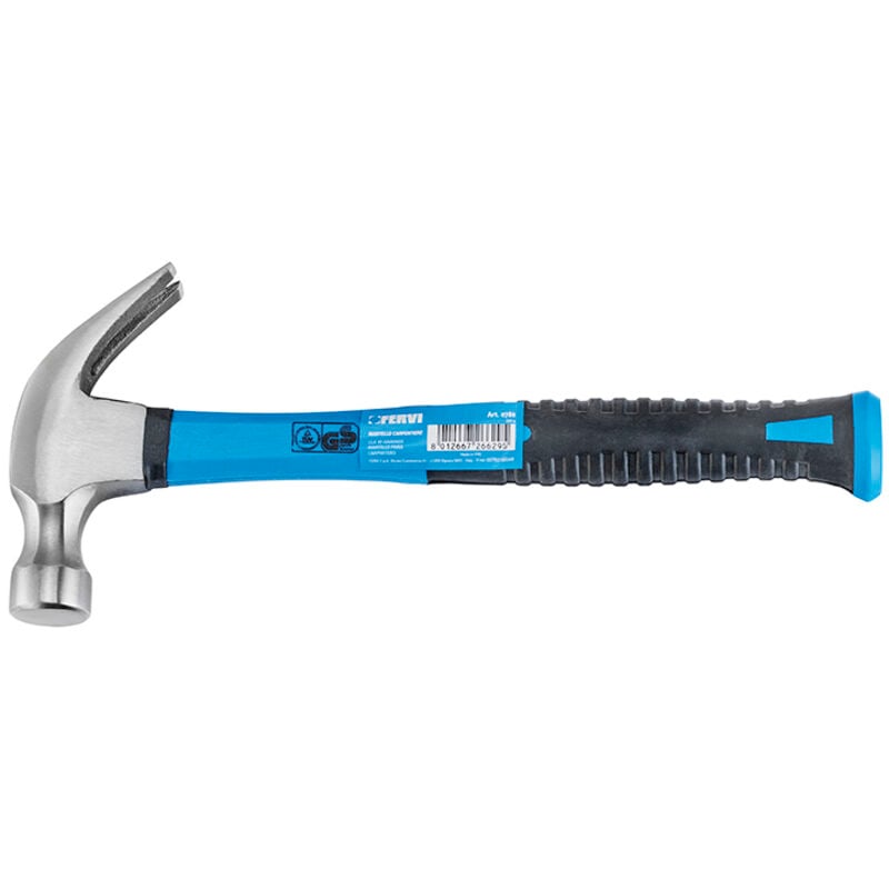 Fervi - Marteau de charpentier 500g avec manche fibre 0780
