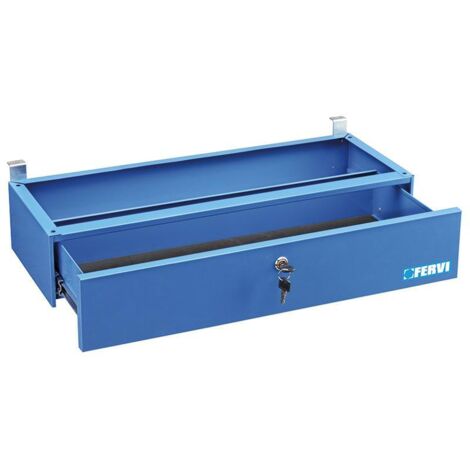 Fervi B017/C Tiroir de banc en acier avec serrure