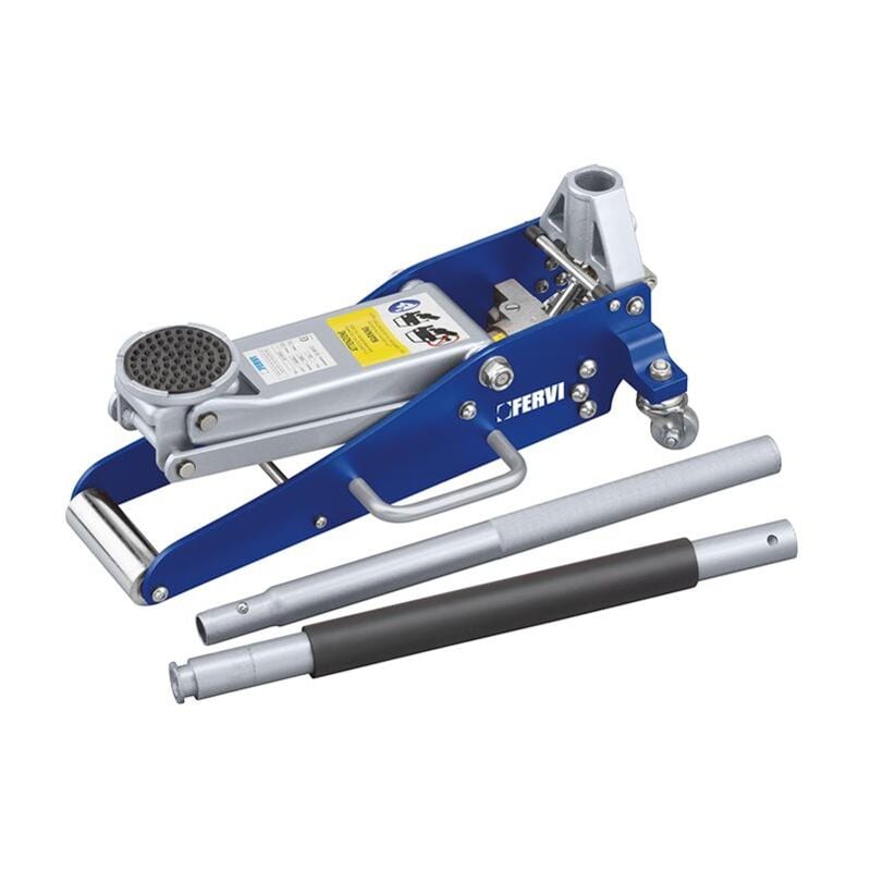 Fervi - Cric roulant en aluminium et acier de 15 tonnes pour voitures