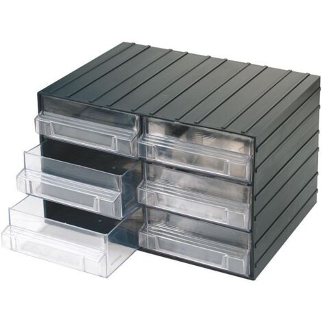 Fervi C080/6 Commode avec 6 tiroirs coulissants transparents