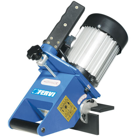 Fervi – Chanfreineuse portable 250 W – Moteur 230 V – Fraise Z8 80 mm – Chanfreinage 0-5 mm à 15°/45° – Pour menuiserie industrielle