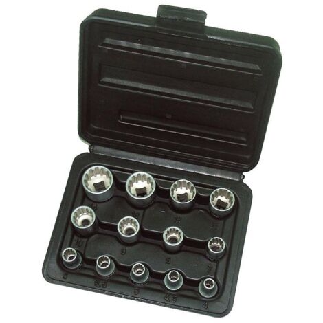 Fervi Chiavi Multilock Cromate Set 12 pz - Misure da 4 a 14 mm