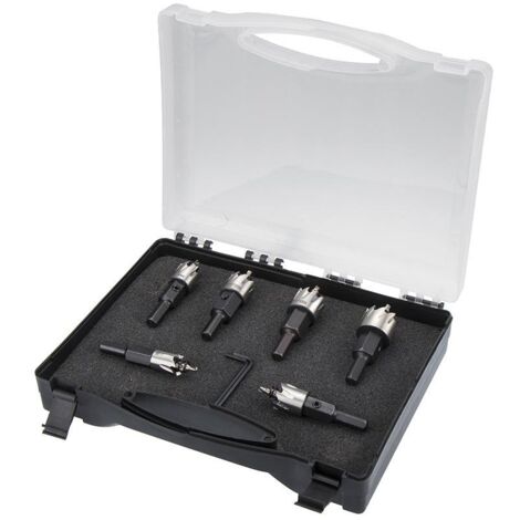 Fervi F015/006S HSS holesaw set for metal 6 Pcs.