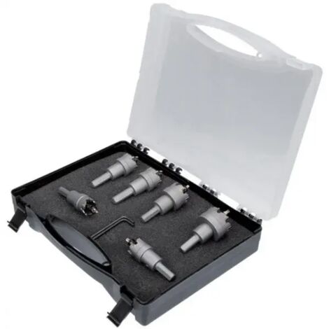 Fervi F019/006 Set di seghe a tazza HM per metallo 6 Pz.