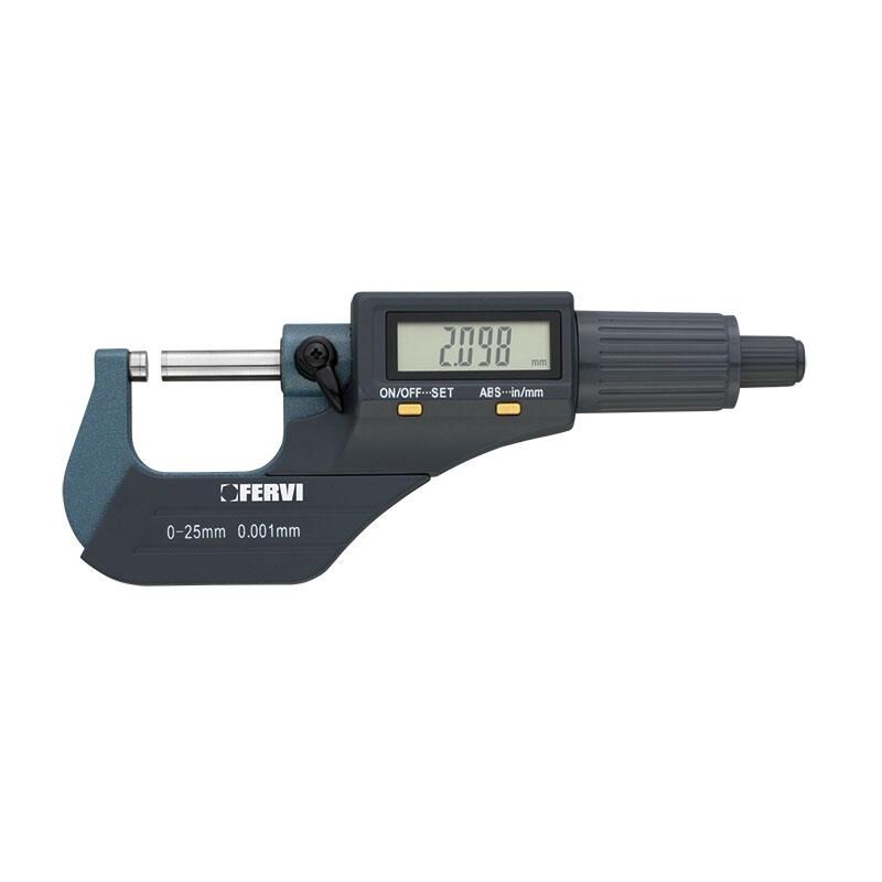 Fervi - Micrometre electronique numerique pour exterieur 0 - 25 mm