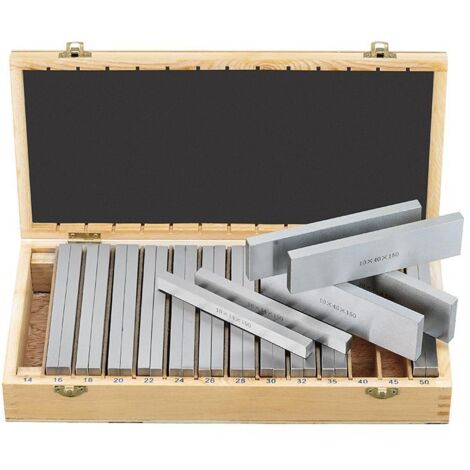 Fervi P014 Jeu de 14 paires de barres parallèles 150 mm acier