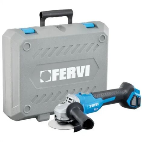 Fervi Smerigliatrice Angolare 125mm 20V Blu Corpo Macchina Brushless