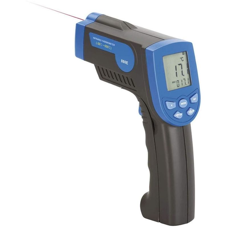 Image of Misuratore di temperatura ad infrarossi con puntatore laser Fervi t068