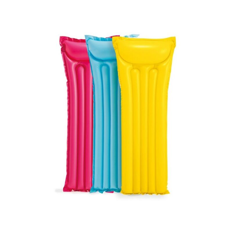 Colchon Hinchable Color Liso 3 Colores Surtidos 183 X 69 Cm Piscina 59703
