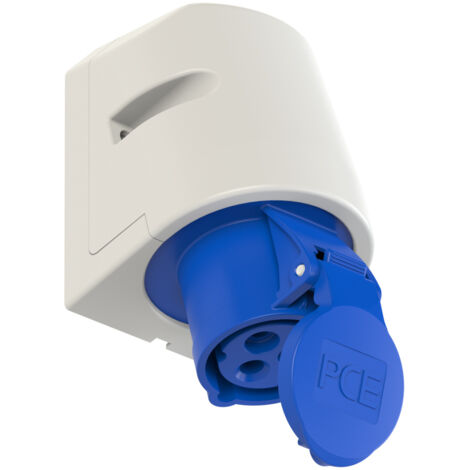 Festeinbausteckdose 32A 3P 230V 6h IP44 Aufputz