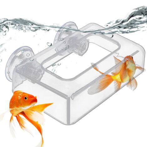 Fester Anti-Drift-Fischfutterautomat - Aquarienfischfutterautomat - Fischfutterautomaten für schwimmendes oder schuppiges Futter, jedoch nicht geeignet für Futter, das durch Stöße bewegt wird