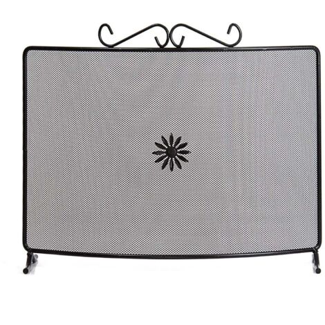 IDROWEB Rechteckiger Kaminschirm aus Schmiedeeisen "Made in Italy" Funkenschutz -90 X h 50 cm