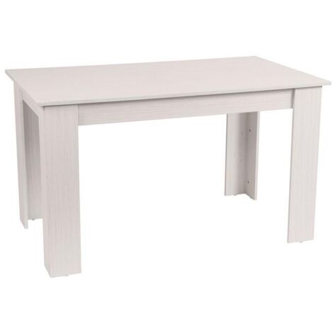 Fester Tisch weiß 130x75x75 cm