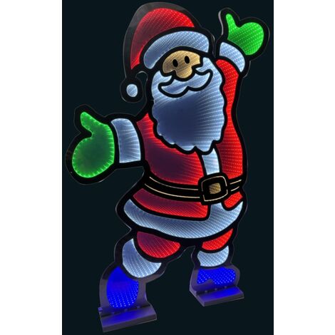 Festive Infinity Christmas Santa for Indoor or Outdoor Garden Decoration - 120cm