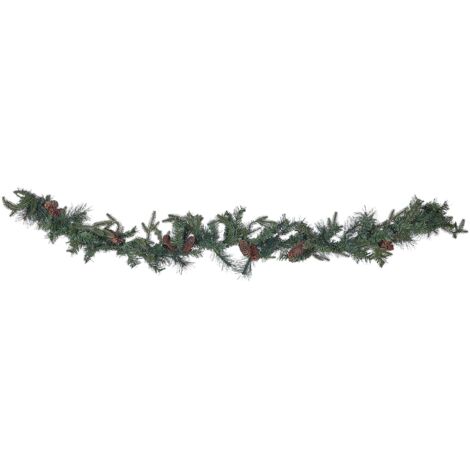 Festone di Natale artificiale a LED 180 cm verde Kamerun