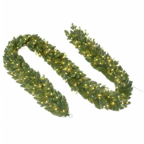 Festone di natale decorazione natalizia madison lunghezza 270 cm