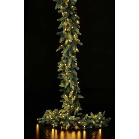 MAGIEDINATALE Festone natalizio con 170 led ghirlanda in PE effetto Real Touch 270 cm