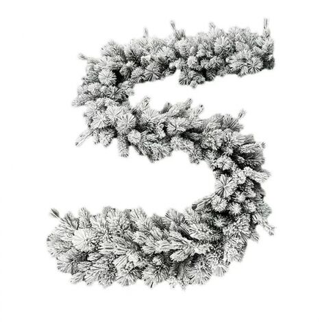 Festone natalizio innevato Big Sky 270 cm - ghirlanda decorazione di Natale