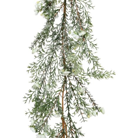 Festone tonda natalizia ghirlanda color Verde, decorazione da 180 cm